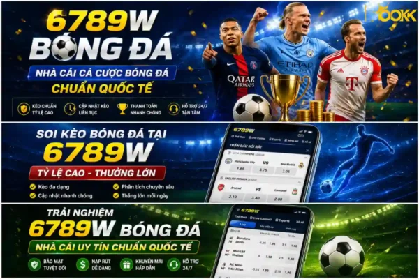6789w Bóng Đá – Cá cược bóng đá trực tuyến uy tín, kèo chuẩn, tỷ lệ cao, cập nhật nhanh mỗi ngày.